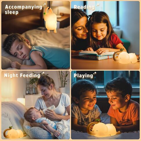 Axolotl Night Light for Kids, 3 Level Dimmable Axolotl Lamp, Rechargeable LED Squishy Novelty Animal Lamp for Kids Sleep, Nursery Room Decor in Saudi Arabia