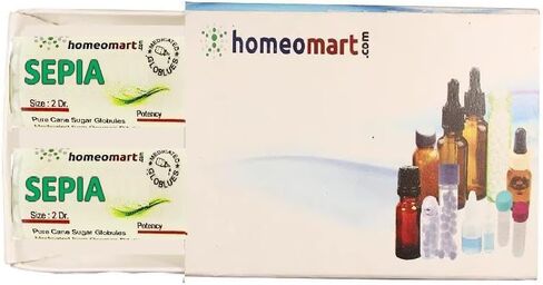 Sepia 2 Dram Globules in 200C Potency Pack of 3 in Saudi Arabia