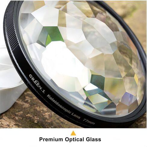 GREEN.L 52mm Kaleidoscope Prism Lens Filter Photography Prism Crystal Glass Effect Filter in Saudi Arabia