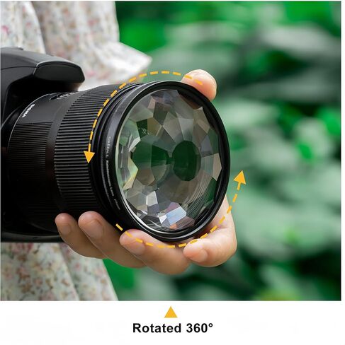 GREEN.L 52mm Kaleidoscope Prism Lens Filter Photography Prism Crystal Glass Effect Filter in Saudi Arabia