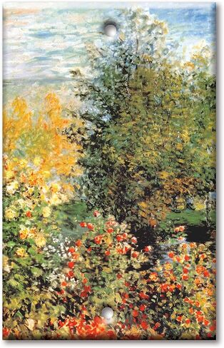 Art Plates - Monet: Stiller Winkle - Triple Toggle Switch Plate - (Made in USA) in Saudi Arabia