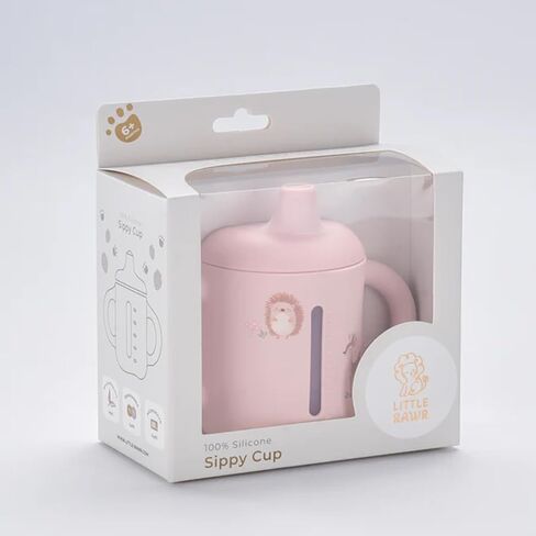 Littel Rawr Silicone Baby Sippy Cups لمدة 6 أشهر+، 3 مراحل كأس تدريب كوب القش للرضع الصغار والطفل ، و spout spout ، ومقابض غير قابل للكسر سهلة 8.5 أوقية/250 مل (الأزرق) in Saudi Arabia