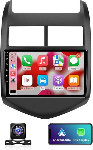 5GWIFI 4GB+32GB Android13 CAR RADIO STEREO لـ CHEVY SONIC AVEO 2011-2015 مع CARPLAY و Android AUTO ، 9.2ENCH HD TOUCHCREEN 48EQ GPS SWC MIRK LINK FM RDS in Saudi Arabia