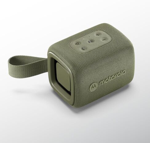 Motorola ROKR 300 Wireless Portable Bluetooth Speaker مع مشعات سلبية مضمنة مزدوجة ، وماء IP67 مقاومة للغبار ، واضحة ، متوافقة مع iPhone ، Blue in Kuwait