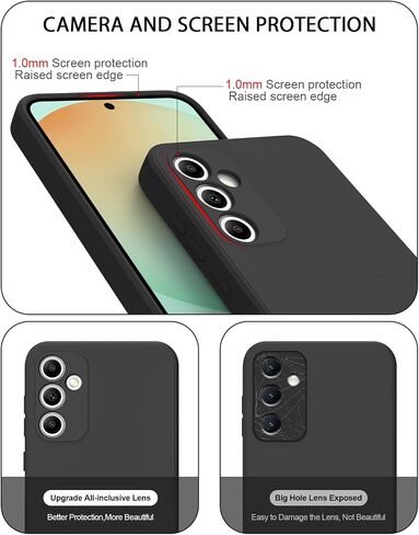 Amzpas for Samsung Galaxy S24 FE Case, Silicone Phone Case Soft Liquid Silicone with Microfiber Lining Shockproof Anti-Scratch Slim Cover for Galaxy S24 FE Case, Plum in Saudi Arabia