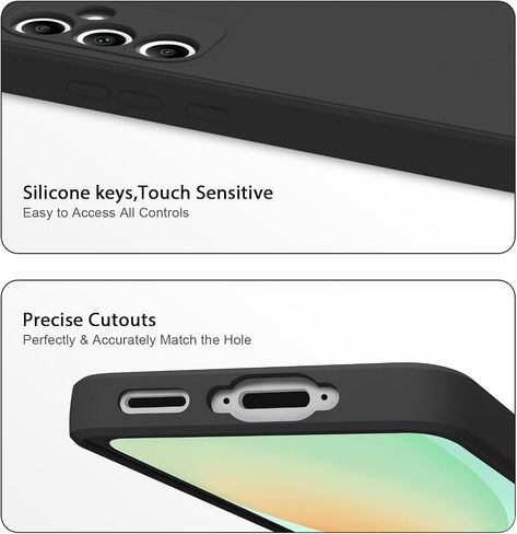 Amzpas for Samsung Galaxy S24 FE Case, Silicone Phone Case Soft Liquid Silicone with Microfiber Lining Shockproof Anti-Scratch Slim Cover for Galaxy S24 FE Case, Plum in Saudi Arabia