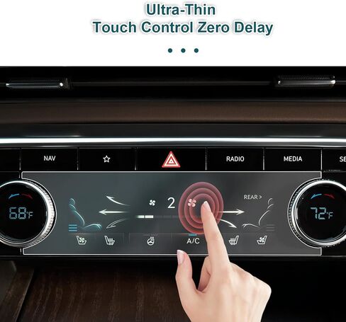 YEE PIN Screen Protector 2025 GV80 Screen Protector for 2025 GV80 Accessories for 2025 Genesis GV80 G80 27" OLED Navigation Climate Control Display Nano Protective Film 8 Pack in Kuwait