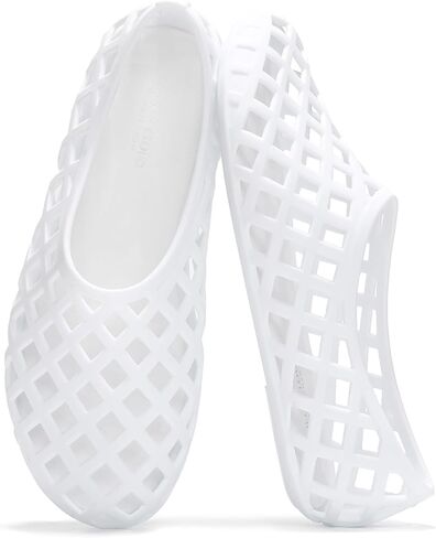 Project Cloud Jelly Ballet Flats Shoes for Women - Waterproof Womens Flats Womens Shoes - Lightweight Womens Flats, Non-Slip Jelly Shoes Women Flat Sandals Women (Jellz, CLEA, 8) Clear in Kuwait