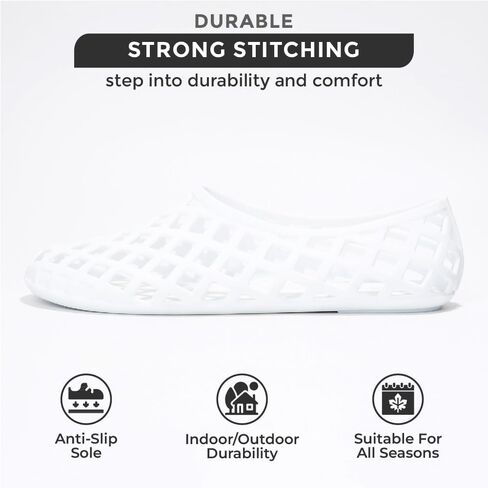Project Cloud Jelly Ballet Flats Shoes for Women - Waterproof Womens Flats Womens Shoes - Lightweight Womens Flats, Non-Slip Jelly Shoes Women Flat Sandals Women (Jellz, CLEA, 8) Clear in Kuwait