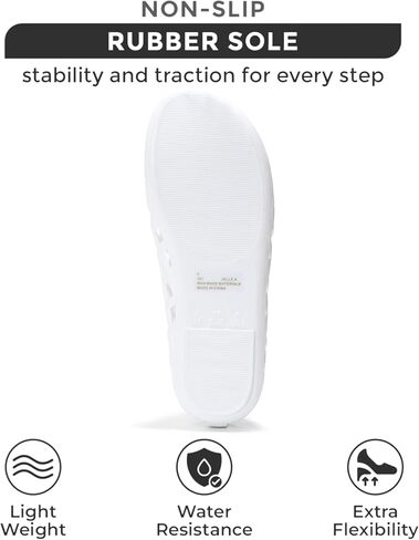 Project Cloud Jelly Ballet Flats Shoes for Women - Waterproof Womens Flats Womens Shoes - Lightweight Womens Flats, Non-Slip Jelly Shoes Women Flat Sandals Women (Jellz, CLEA, 8) Clear in Kuwait