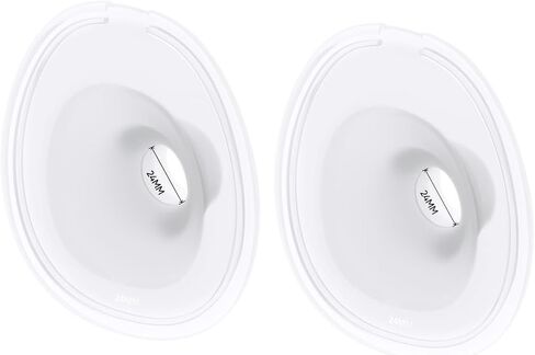 eufy Original 27mm Flange (2-Pack), Replacement Accessories for Wearable Breast Pump E10, Food-Grade Soft Silicone, Durable, Comfortable, Ergonomic Fit in Saudi Arabia