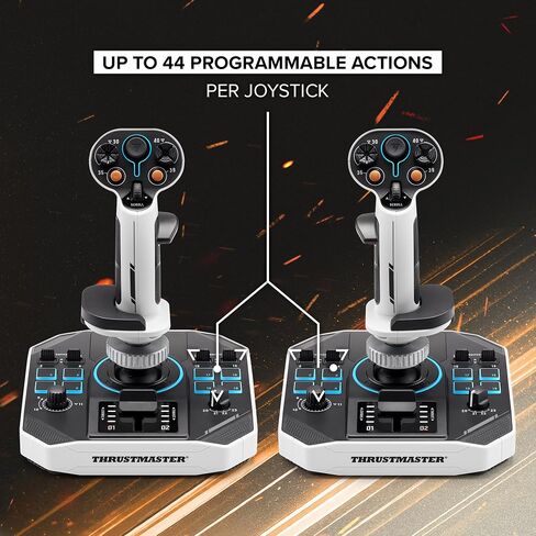 Thrustmaster Sol-R2 Hosas ، تقنية تأثير القاعة للألعاب الفائقة ، 44 أزرار مثالية لمحاكاة الطيران الفضائي (متوافق مع الكمبيوتر الشخصي) in Kuwait