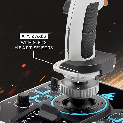 Thrustmaster Sol-R2 Hosas ، تقنية تأثير القاعة للألعاب الفائقة ، 44 أزرار مثالية لمحاكاة الطيران الفضائي (متوافق مع الكمبيوتر الشخصي) in Kuwait