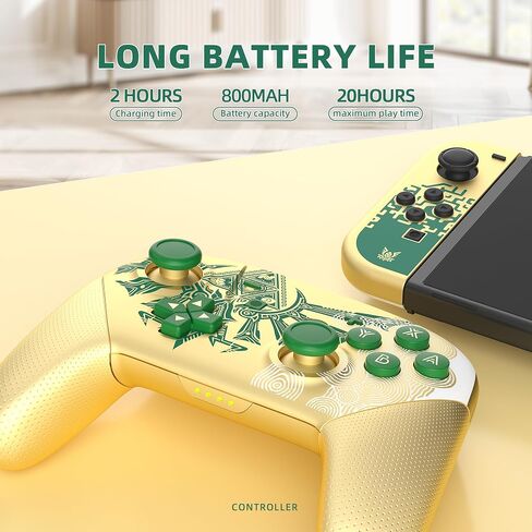 Switch Pro Controller, Wireless Switch Controllers with Carrying Storage Case, Upgraded Gamepad Switch Remote Replacement for Switch Controller Support NFC/Dual Vibration/Screenshot/Wake-up Function in Saudi Arabia
