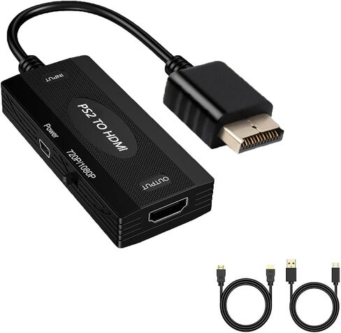 Ozvavzk N64 to HDMI Adapter Converter for N64/SNES/NGC Retro Game Console, Support 16:9/4:3 Conversion, HD 1080P/720P Display, Plug and Play(Include Hdmi Cable) (N64 to HDMI) in Saudi Arabia