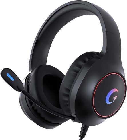 CM7002 Gaming Headset for PS5, PS4, PC, Mac, Switch, Xbox Series, Surround Sound RGB Gaming Headphones with Noise Canceling Microphone, 50MM Dynamic Drivers, 3.5MM Audio Jack, Light White in Kuwait