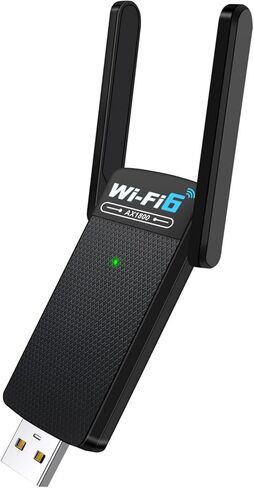 محول WiFi6 USB WIFI6 اللاسلكي للكمبيوتر الشخصي 3DBI هوائي 5G/2.4G محول WIFI لأجهزة الكمبيوتر المحمولة سطح المكتب Windows11/10/7 ، محول لاسلكي لمحول شبكة كمبيوتر سطح المكتب in Kuwait