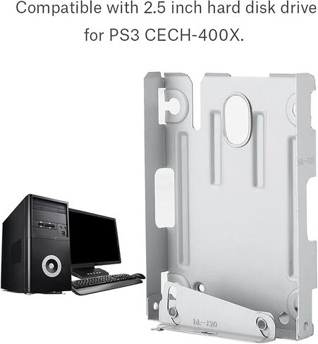 KooingTech PS3 Super Slim Drive Bracket, 2.5in PS3 Hard Drive Bracket, Hard Disk Bracket Compatible with PS3 Slim CECH-400X Series Hard Drive in Saudi Arabia