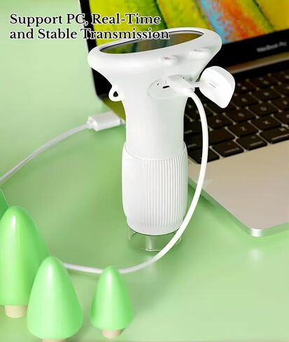 1000X Portable Digital Microscope, 2MP Macro Handheld Microscope 2.0 Inch IPS Color Screen with 8 LED Lights, Mini Microscope, One Click Photo & Video (Yellow) in Saudi Arabia