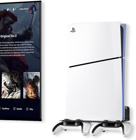 سبيكة الألومنيوم Mount Mount PS5 متوافقة مع جميع أجيال PS5 تحمل وحدات تحكمين غير مخصصة للتبديد الحراري PS5 Universal لغرفة المعيشة وغرفة النوم in Kuwait