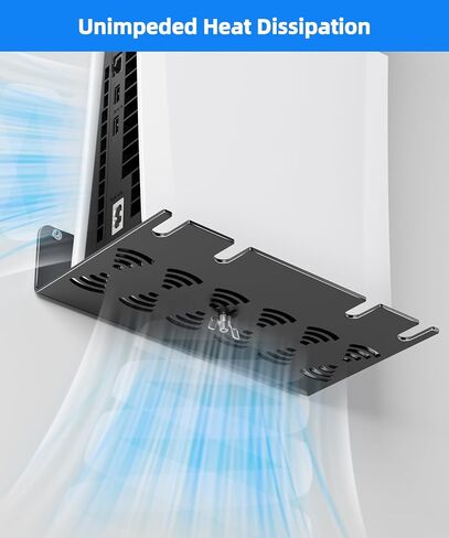 سبيكة الألومنيوم Mount Mount PS5 متوافقة مع جميع أجيال PS5 تحمل وحدات تحكمين غير مخصصة للتبديد الحراري PS5 Universal لغرفة المعيشة وغرفة النوم in Kuwait
