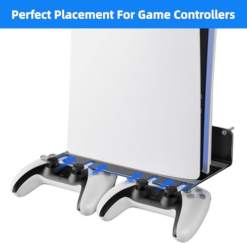 سبيكة الألومنيوم Mount Mount PS5 متوافقة مع جميع أجيال PS5 تحمل وحدات تحكمين غير مخصصة للتبديد الحراري PS5 Universal لغرفة المعيشة وغرفة النوم in Kuwait
