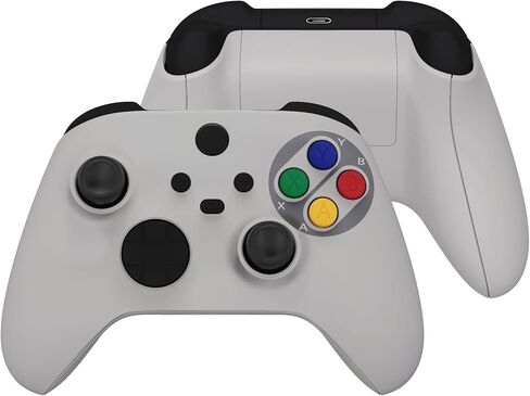 eXtremeRate Full Set Shell Buttons for Xbox Series X & S Controller, Cryo Impact Custom Replacement Side Rails Grips Front Back Plate Cover for Xbox Core Wireless Controller - Controller Excluded in Kuwait