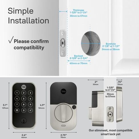 Yale Assure Lock 2 Touch Keypad with Wi-Fi - Satin Nickel in Saudi Arabia