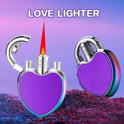 Adjustable Triple Jet Flame Torch Lighter，Windproof Cool Lighter，Unique Refillable Lighter for Women Men(Without Butane Gas) (10) in Saudi Arabia