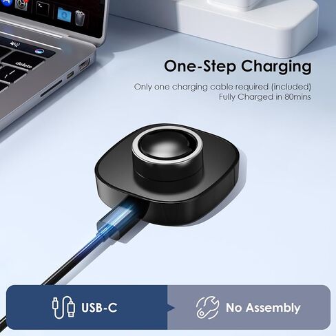 متوافق مع شاحن Oura Ring Gen3 - الحجم 11 - قفص الاتهام السريع مع كابل USB -C للحلقة الذكية (11) in Kuwait