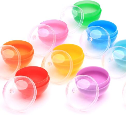 Vending Machine Capsules - 1.26 Inches Round Plastic Capsules - 250 Pcs Bulk Toy Capsules - Assorted Colors Prize Container Vending Capsule - Plastic Party Favor Containers in Kuwait