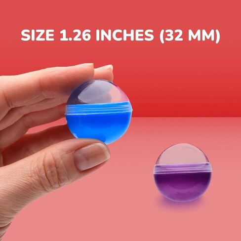 Vending Machine Capsules - 1.26 Inches Round Plastic Capsules - 250 Pcs Bulk Toy Capsules - Assorted Colors Prize Container Vending Capsule - Plastic Party Favor Containers in Kuwait