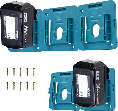 حامل حامل البطارية لـ Makita 18V Mounts Mounts حامل Dock ملاءمة لـ BL1860 BL1850 BL1840 BL1830 (5 عبوة) in Saudi Arabia