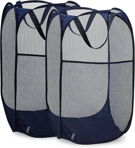 Handy Laundry Collapsible Mesh Pop Up Hamper with Wide Opening and Side Pocket – Breathable, Sturdy, Foldable, and Space-Saving Design for Clothes and Storage. (Monkey) in Saudi Arabia