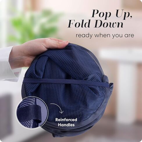 Handy Laundry Collapsible Mesh Pop Up Hamper with Wide Opening and Side Pocket – Breathable, Sturdy, Foldable, and Space-Saving Design for Clothes and Storage. (Monkey) in Saudi Arabia