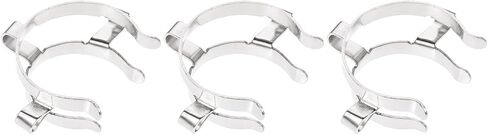 YOKIVE 3 Pcs Joint Clip, Smooth and Tough Surface | Gripping Tightly, Great for Office, Daily Use, Scientific Labs (Silver,1.02 x 0.51-Inch) in Saudi Arabia