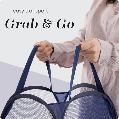 Handy Laundry Collapsible Mesh Pop Up Hamper with Wide Opening and Side Pocket – Breathable, Sturdy, Foldable, and Space-Saving Design for Clothes and Storage. (Monkey) in Saudi Arabia