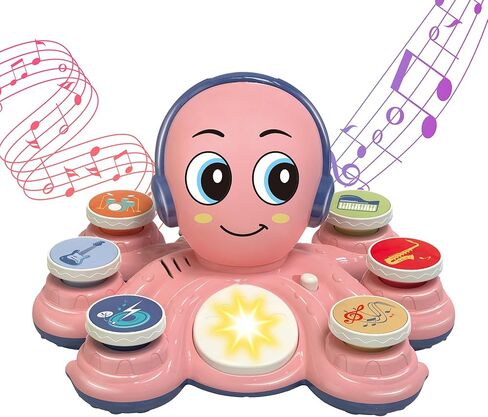 ألعاب Contixo Baby Musical - ألعاب التعلم KD3 للأطفال الصغار ، ألعاب Octopus للأطفال ، لعبة تعليمية موسيقية ما قبل المدرسة للطفل ، ألعاب Drum for Toddlers ، Blue in Kuwait
