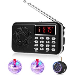 Dunzy 4 Pcs Ghost Hunting Equipment Kit Ghost Hunting Box with 2 LED Cat Ball 1 Speaker Paranormal Equipment Kit for Home Office Outdoor(Fashion)