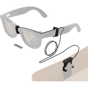 Extension Charging Cable Compatible with RayBan META Smart Glasses Charger Case for Wayfarer, Skyler, and Headliner