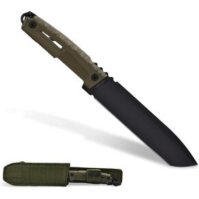Extrema Ratio - Tuscan (Green), Bohler N690 steel blade 3.5 mm thick, hardened to 58 HRC, satin finish blade, aluminum handle, made in Italy