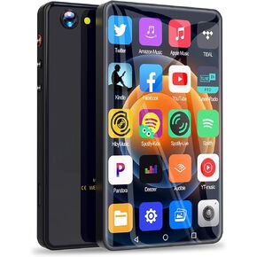 مشغل MP3 144 جيجا بايت مع Bluetooth و WiFi ، Mymahdi 5 "MP4 Player Camera و Opener ، مشغل HIFI MP3 كامل الشاشة مع Spotify ، YT Music ، YouTube ، Pandora ، Android Streaming Music Player ، Black