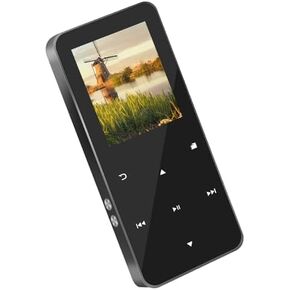 144GB MP3 Player - Music Player with Bluetooth 5.2 HiFi Sound Shuffle Single Loop FM Radio Built-in HD Speaker Voice Recorder Mini Design Ideal for Sport