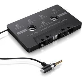 Car Cassette AUX Adapter with Hands-Free Calling – Great for Old Car Stereo – Compatible with Smartphones and MP3 Players