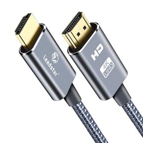 HDMI Cable 4K 15 ft, High Speed HDMI 2.0 Cord Braided | 4K@60Hz, Ultra HD, 2160p, ARC, HDR, 3D, HDCP 2.2 | for Xbox / PS5 / TV/Laptop/Monitor