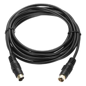 MECCANIXITY S Video Cable 10ft, 4 Pin S-Video Cable Male to Male Gold Plated Connector Transfer for TV Receiver Monitor S-VHS VCR DVD