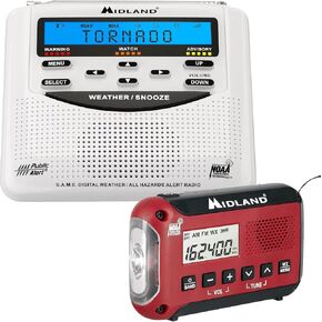 Midland Home and Travel Emergency Weather Alert Radio - NOAA Alerts at Home and On The Go