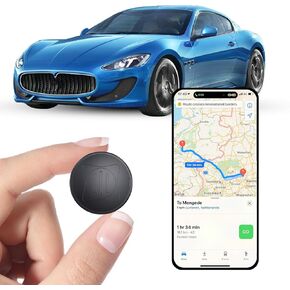 【2025 NEW】Mini GPS Tracker for Vehicles No Monthly Fee - Portable Real Time Magnetic GPS Tracking Device for Car, Full Global Coverage Location Tracker for Kids/Trucks/Person,No Subscription Required