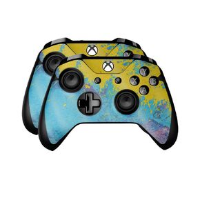 Glossy Glitter Skin Compatible with Microsoft Xbox One Controller (2 Pack) - Thermal Topography - Premium 3M Vinyl Protective Wrap Decal Cover - Easy to Apply | Crafted in The USA by MightySkins