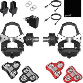 Favero Assioma Duo, Dual-Sensing Side Pedal Based Cycling Power Meter with Extra Cleats, Bluetooth & ANT+ Connectivity for Bike Computers, Cycling GPS Units, & Smartphones